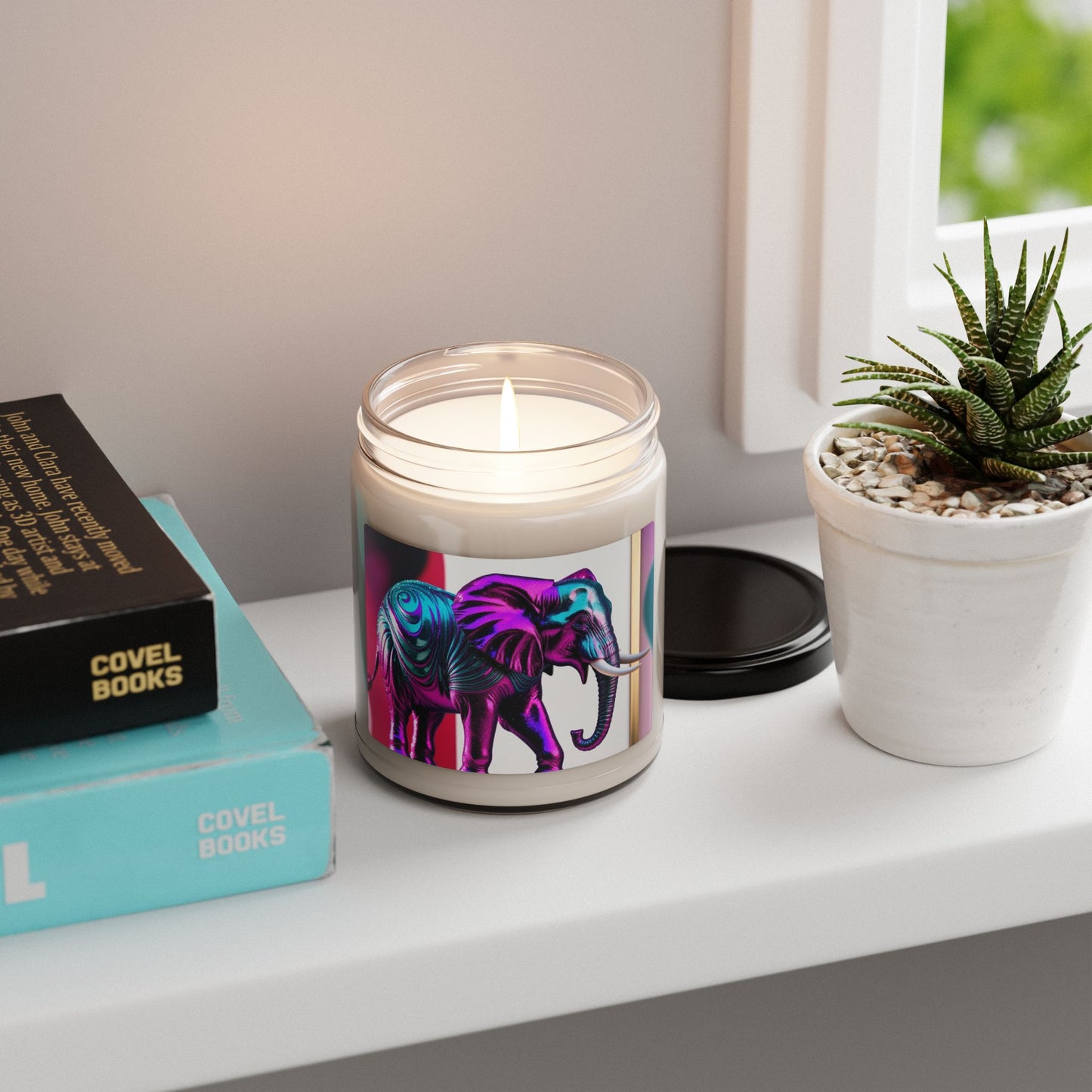 Psychedelic Elephant- Scented Soy Candle, 9oz