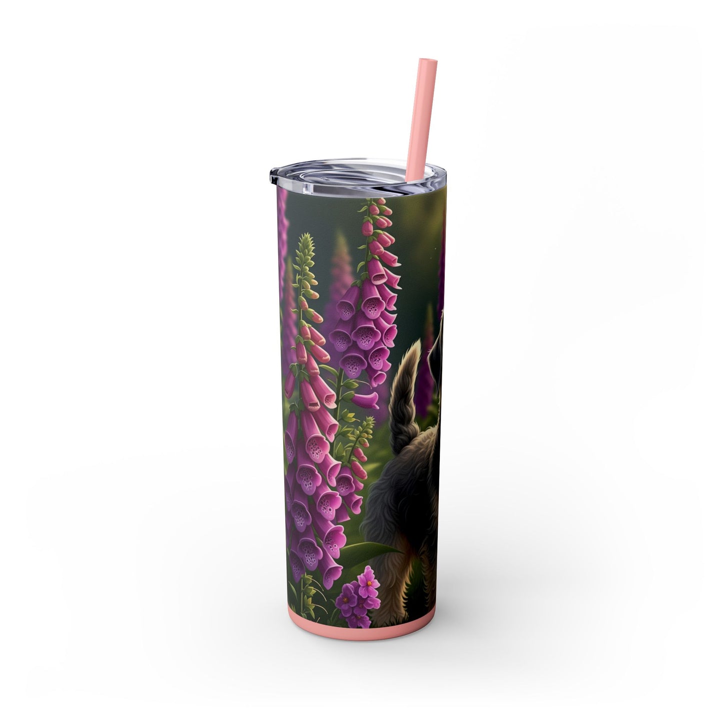 Skinny Tumbler with Straw – 20 oz Stainless Steel Cup