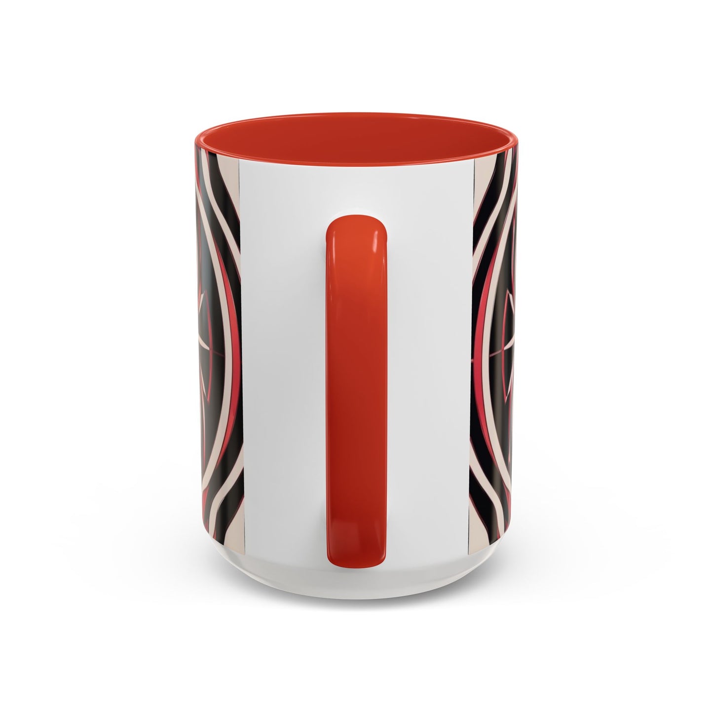 Optical Illusion Accent Mug – Ceramic Coffee Cup