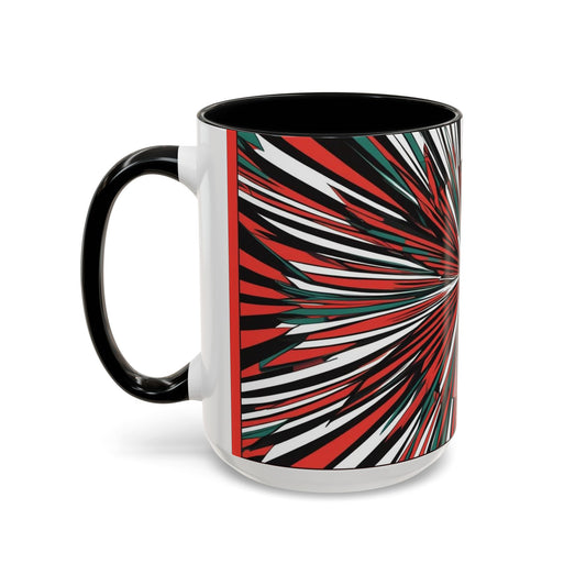 Optical Illusion Accent Mug – Ceramic Coffee Cup