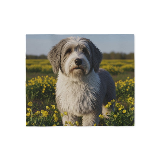 Polish Lowland Sheepdog Sweatshirt Blanket
