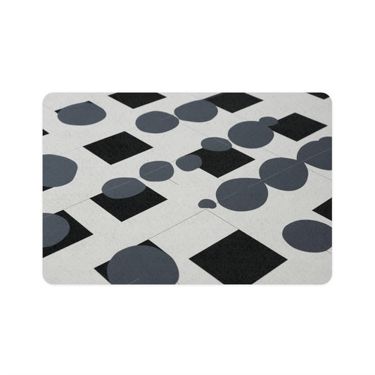 Pet Food Mat (12x18) - Optical Illusion