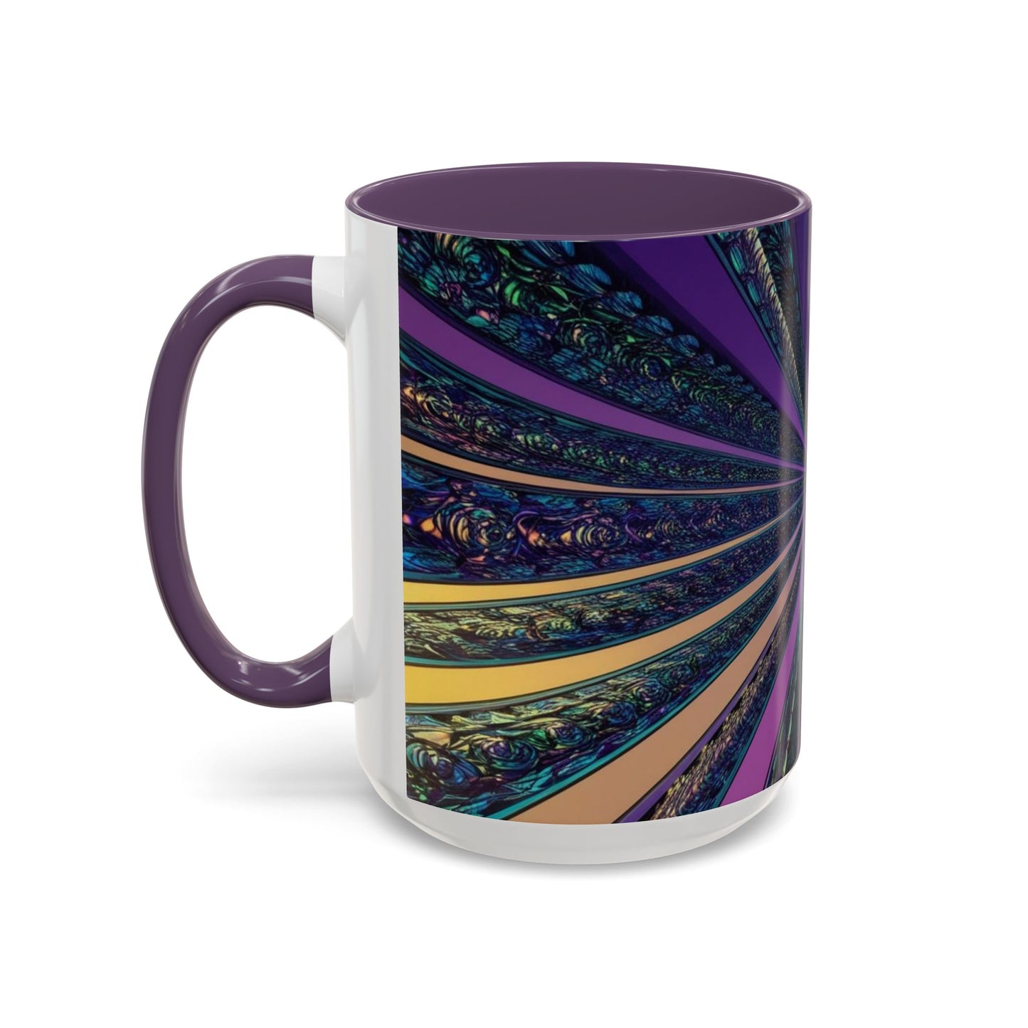 Optical Illusion Accent Mug – Ceramic Coffee Cup