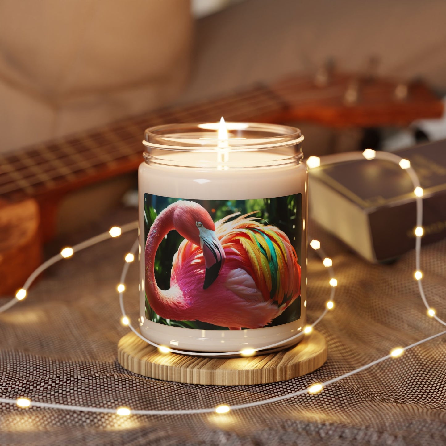 Rainbow Flamingo- Scented Soy Candle, 9oz