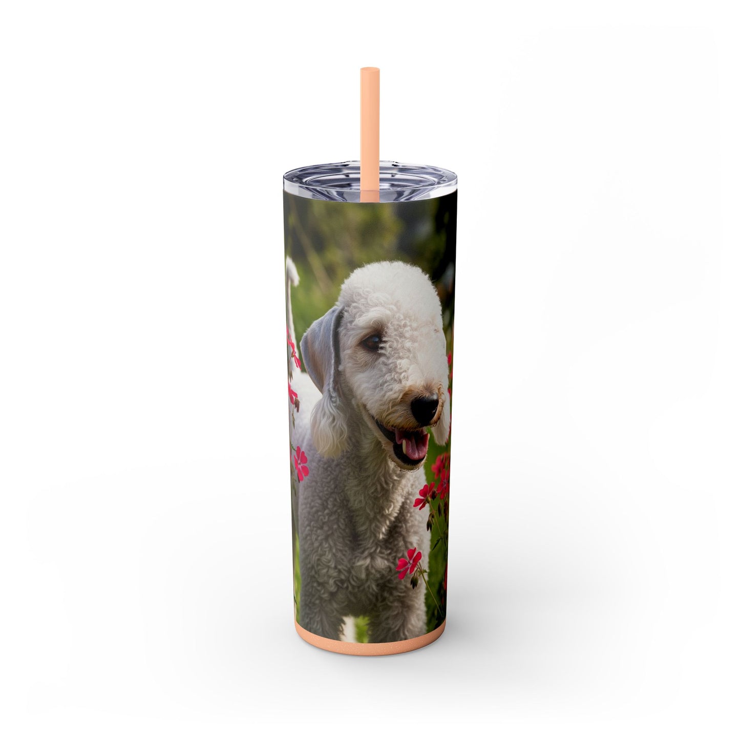 Bedlington Terrier Tumbler with Straw, 20oz
