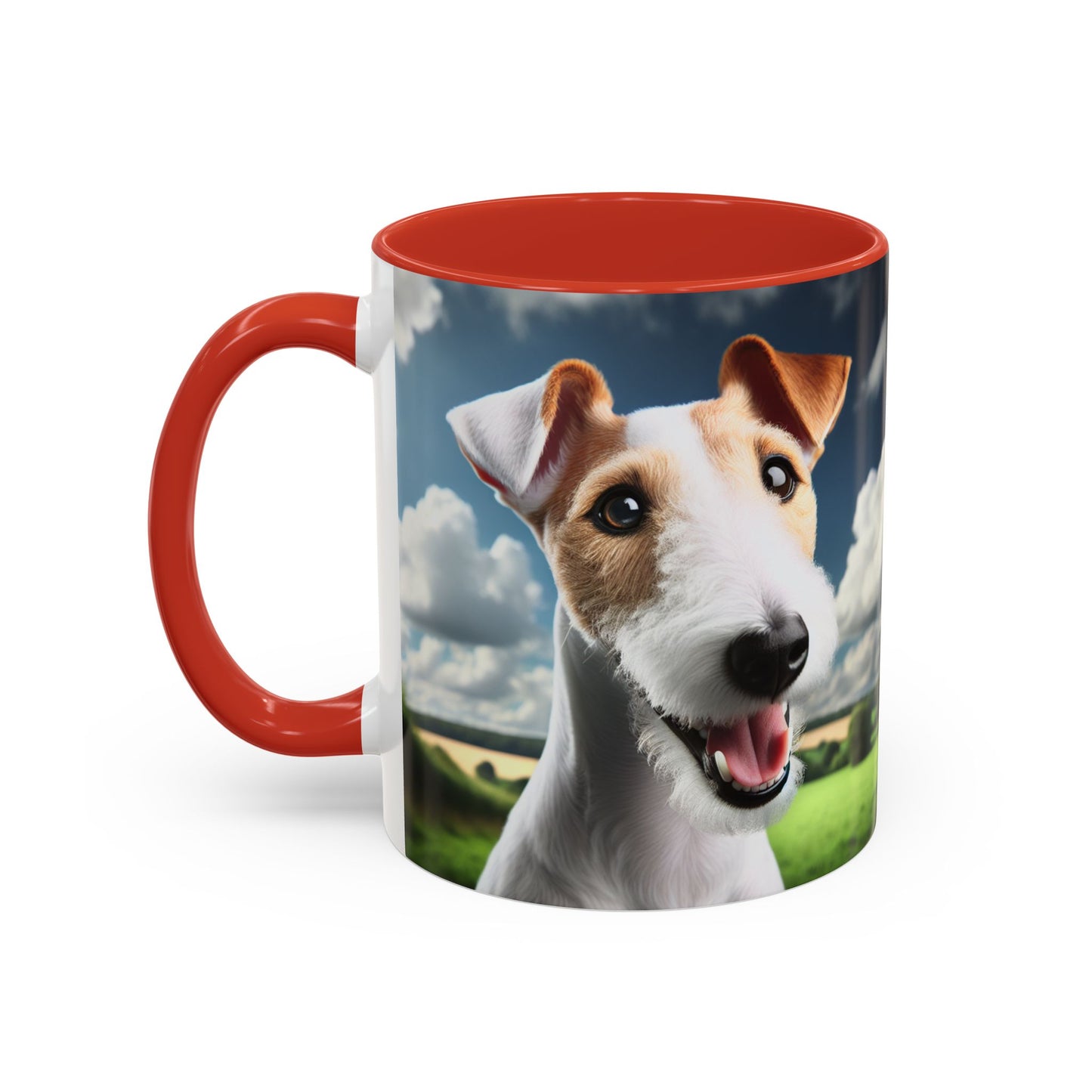 Taza de café con diseño de Fox Terrier de pelo liso: el regalo perfecto para los amantes de los perros.
