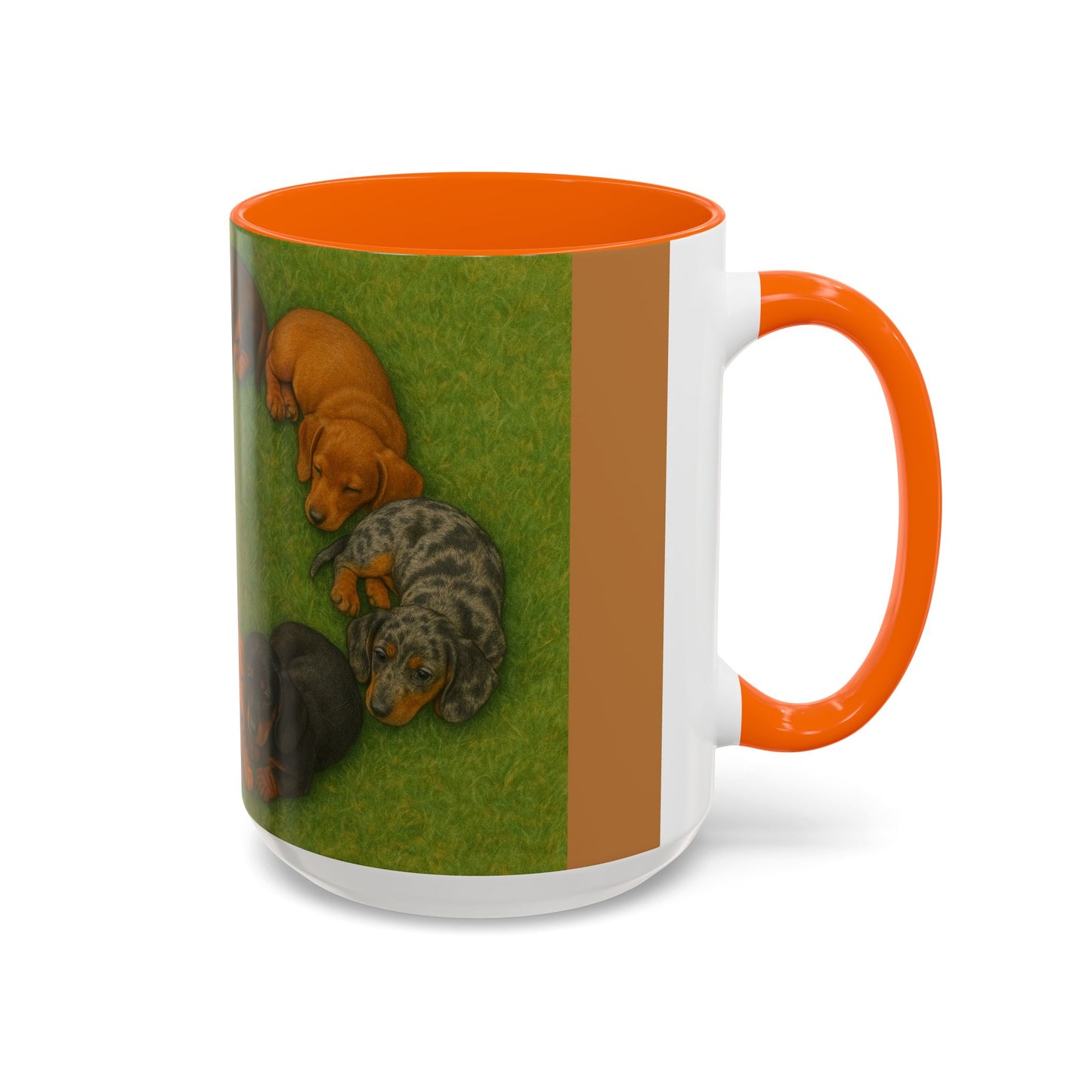 Dachshund puppies Accent Coffee Mug - Perfect Gift for Dog Lovers