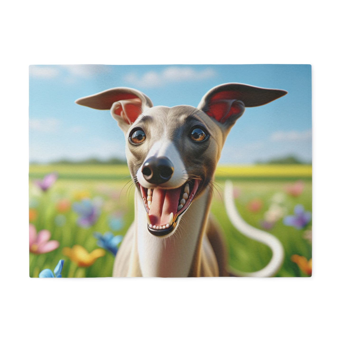 Whippet Sweatshirt Blanket