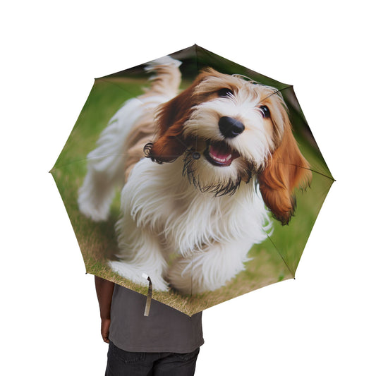 Petit Basset Griffon Vendeen Semi-Automatic Foldable Umbrella