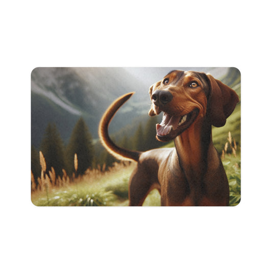 Pet Food Mat (12x18) - Bavarian Mountain Scent Hound