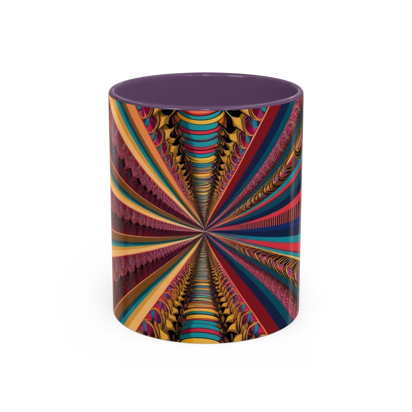 Optical Illusion Accent Mug – Ceramic Coffee Cup