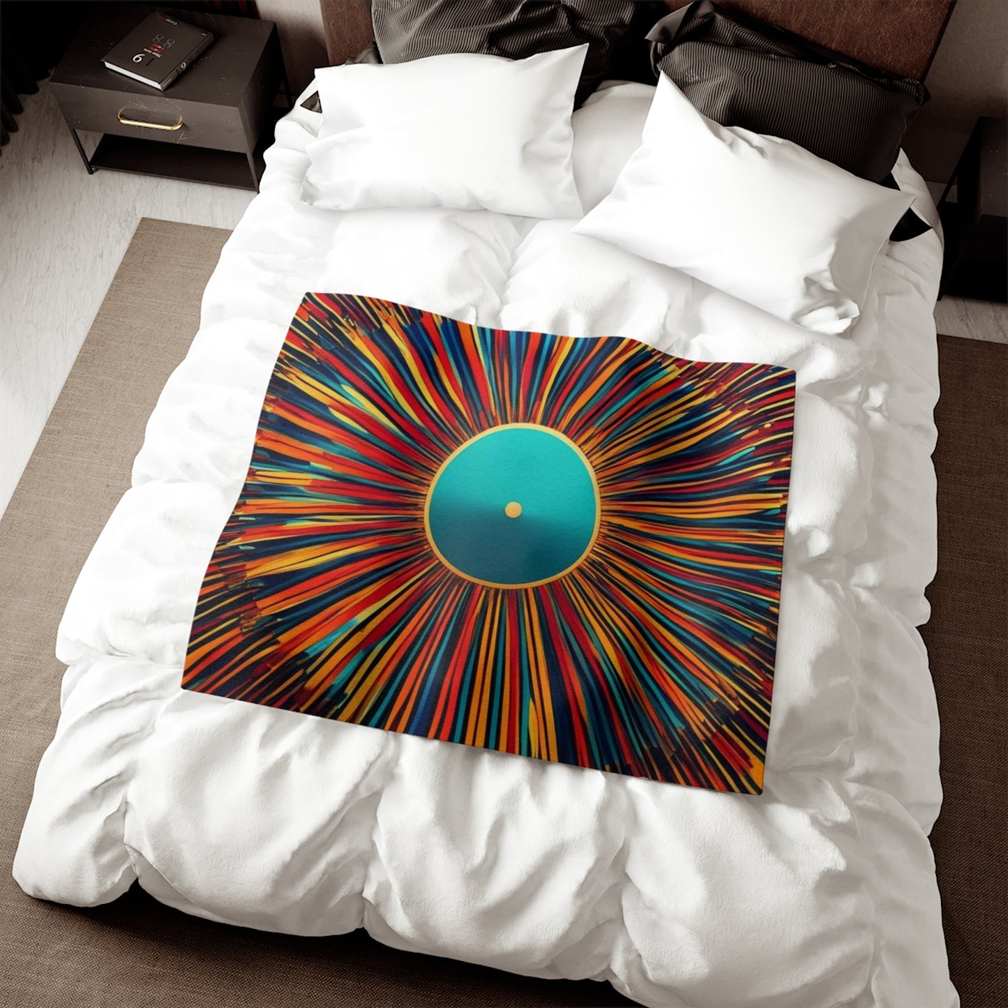 Sweat-shirt/couverture à illusion d'optique