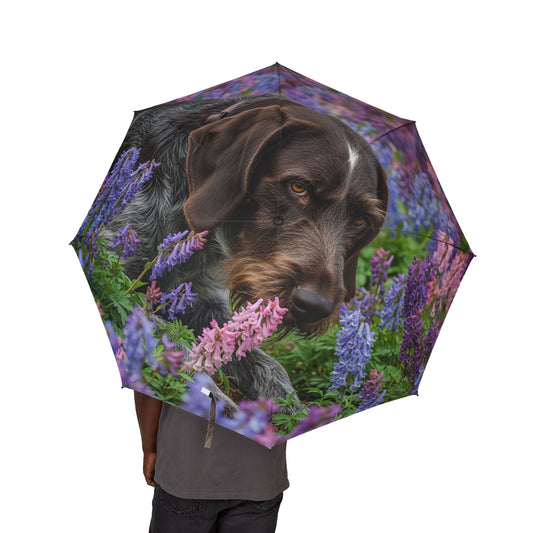 Wirehaired Slovakian Pointer Semi-Automatic Foldable Umbrella