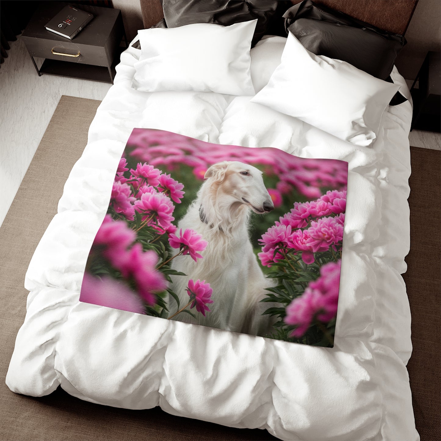 Borzoi Sweatshirt Blanket