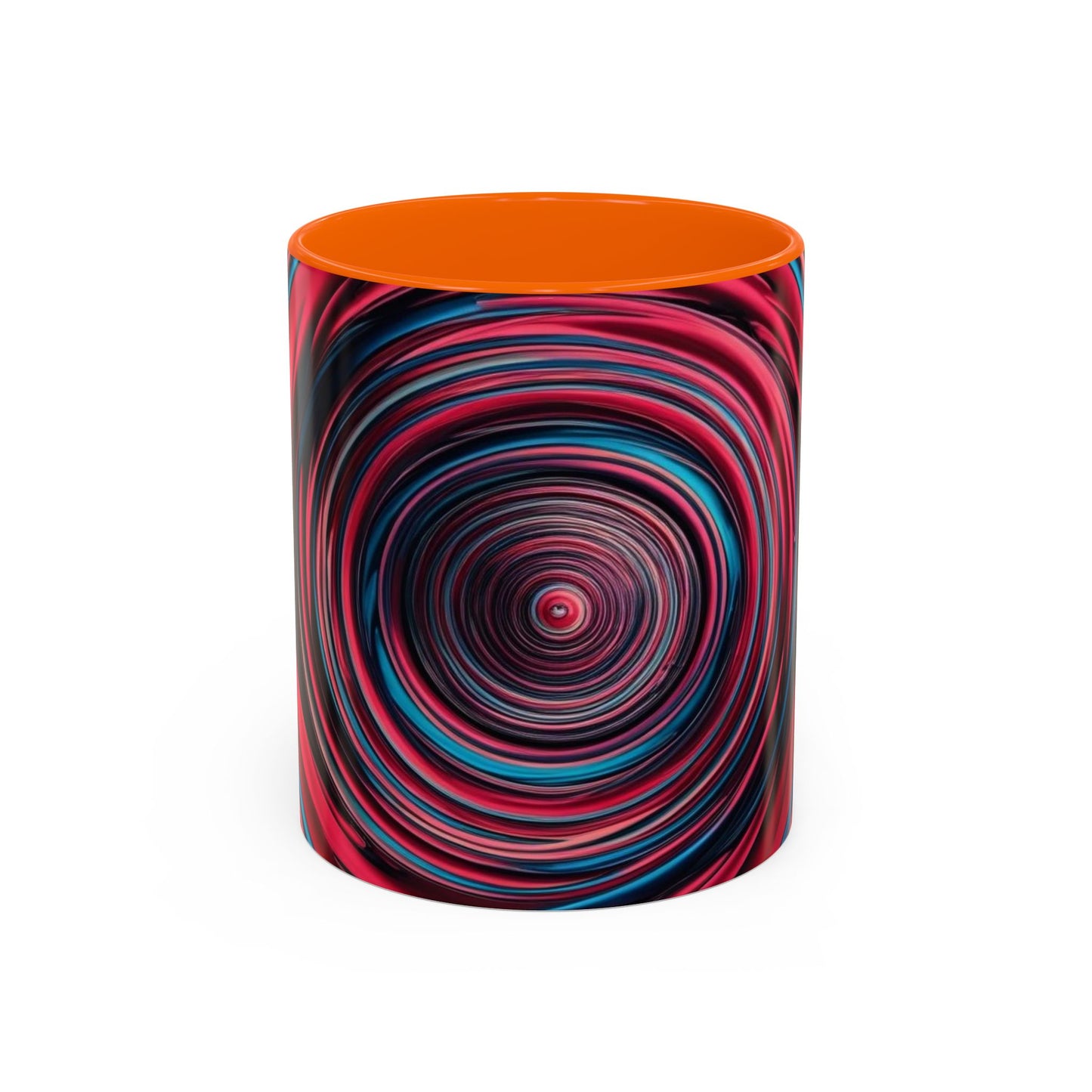 Optical Illusion Accent Mug – Ceramic Coffee Cup