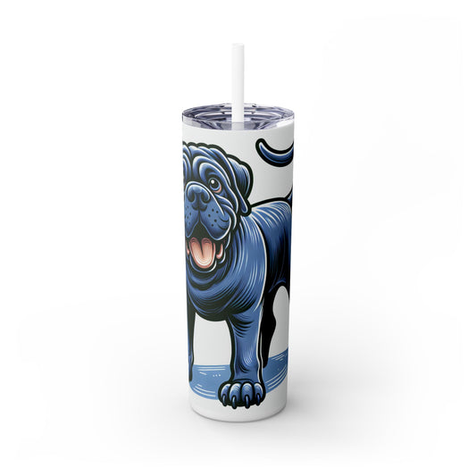 Neapolitan Mastiff Tumbler with Straw, 20oz