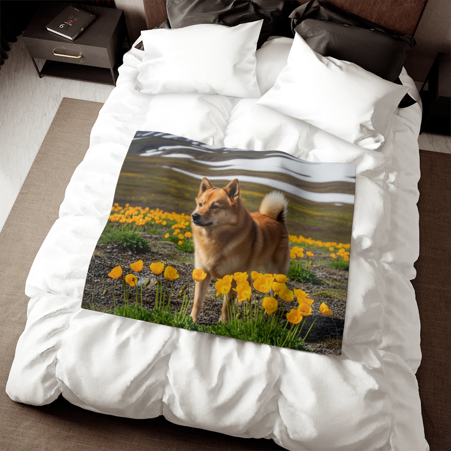 Norwegian Buhund Sweatshirt Blanket