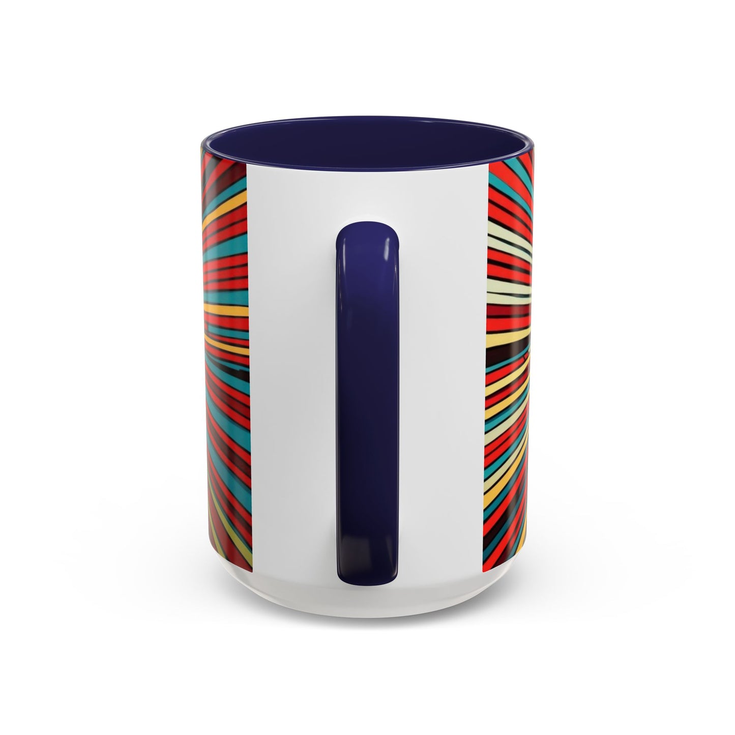 Optical Illusion Accent Mug – Ceramic Coffee Cup