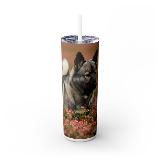 Norwegian Elkhound Tumbler with Straw, 20oz