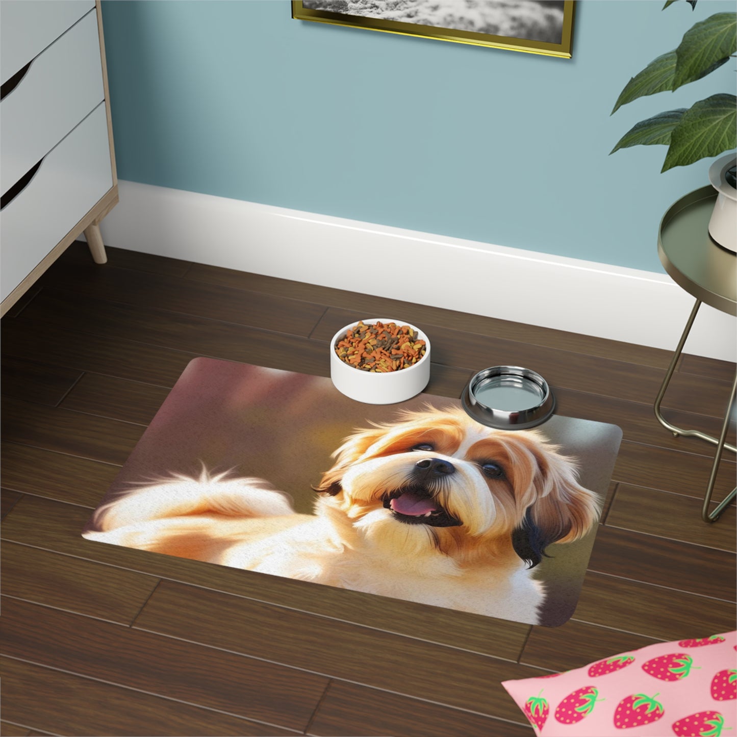 Pet Food Mat (12x18) - Lhasa Apso