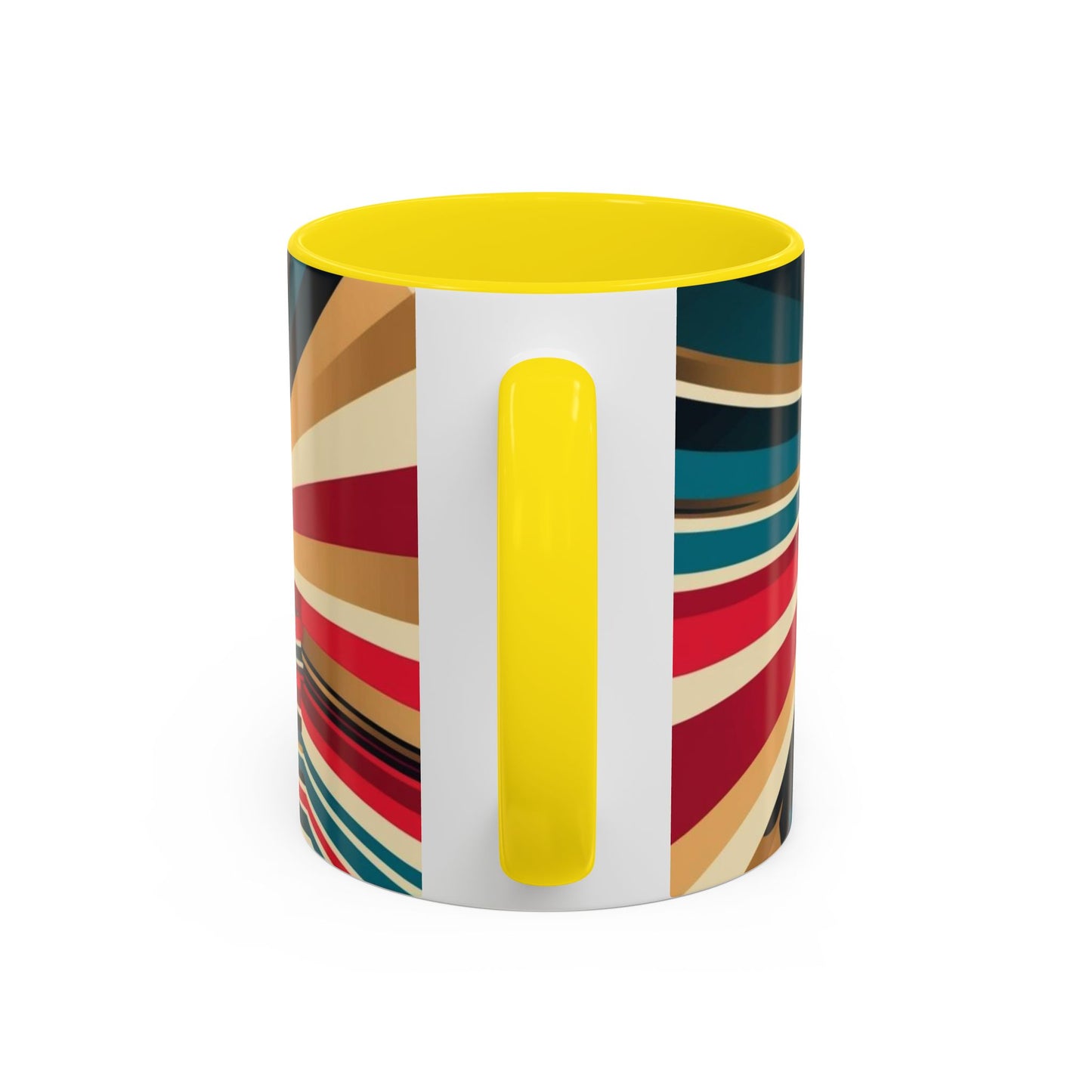 Optical Illusion Accent Mug – Ceramic Coffee Cup