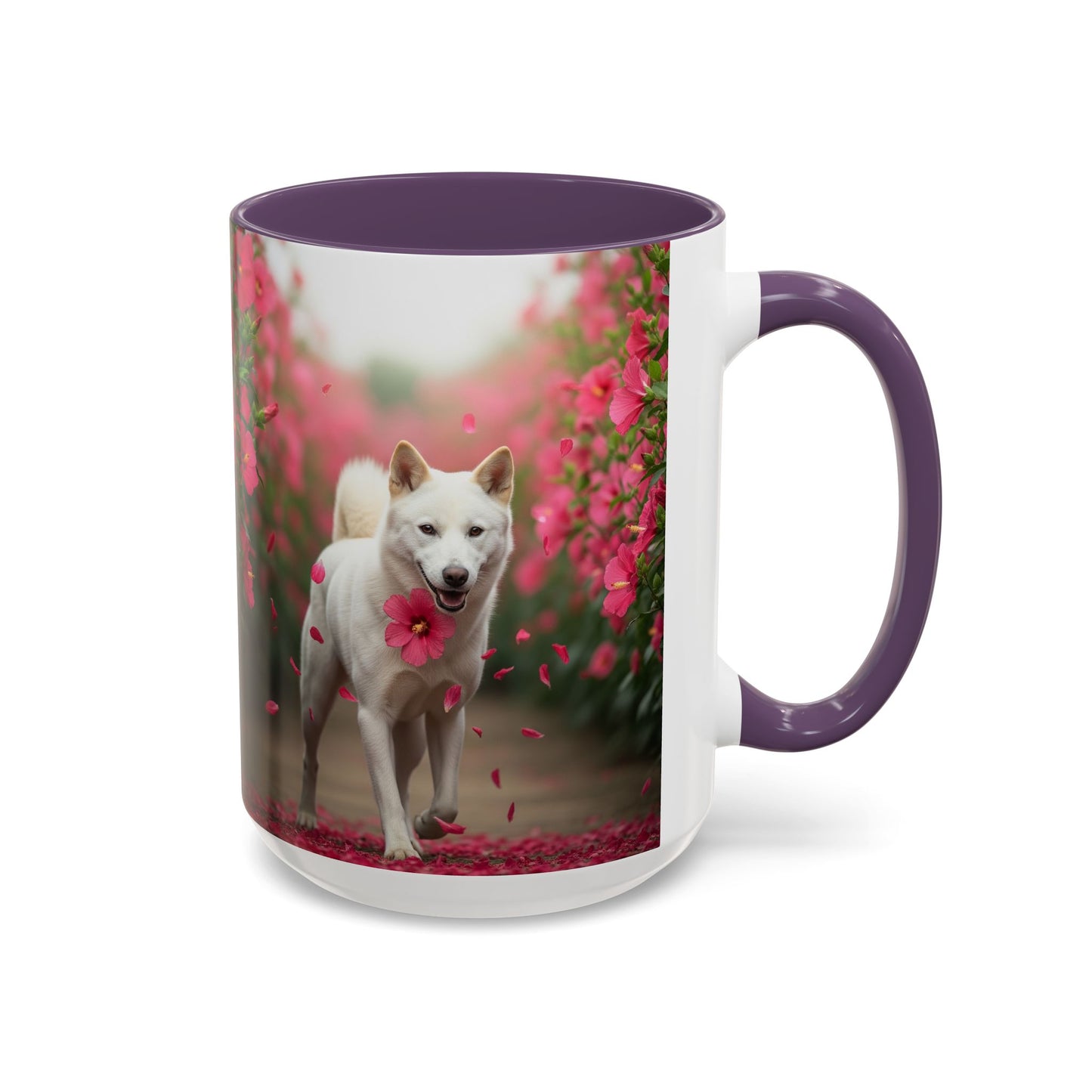 Taza de café con diseño de perro Jindo coreano: el regalo perfecto para los amantes de los perros.