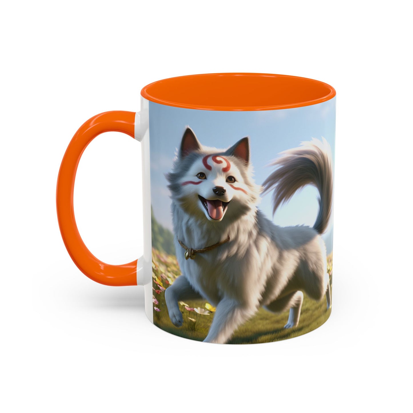 Cadabomb Okami Accent Coffee Mug - Perfect Gift for Dog Lovers