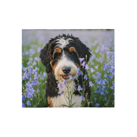 Bernedoodle Sweatshirt Blanket