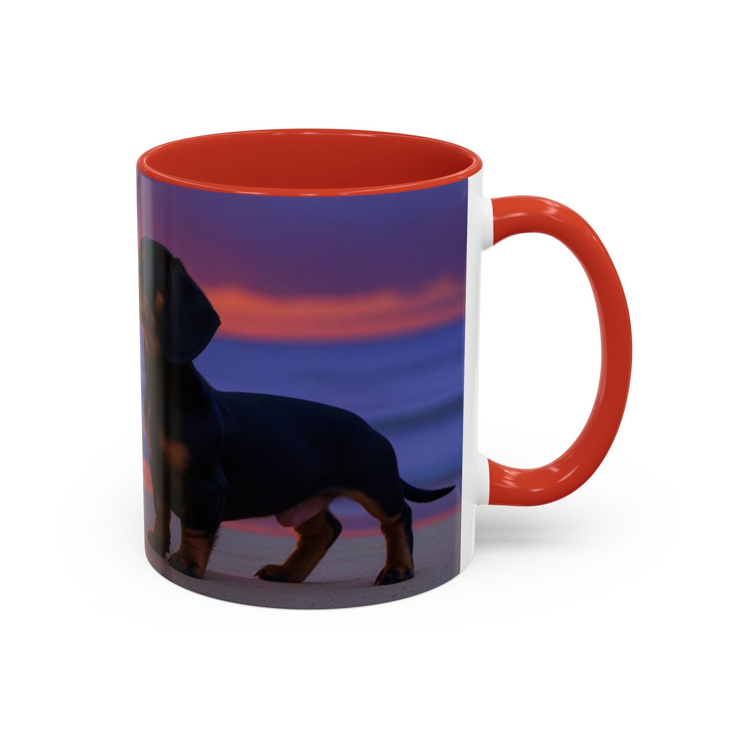 Dachshund Love Accent Coffee Mug - Perfect Gift for Dog Lovers