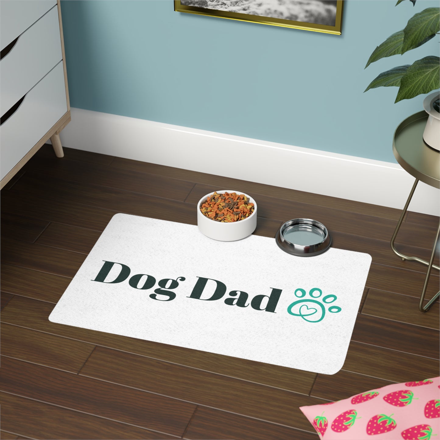 Pet Food Mat (12x18) - Dog Dad