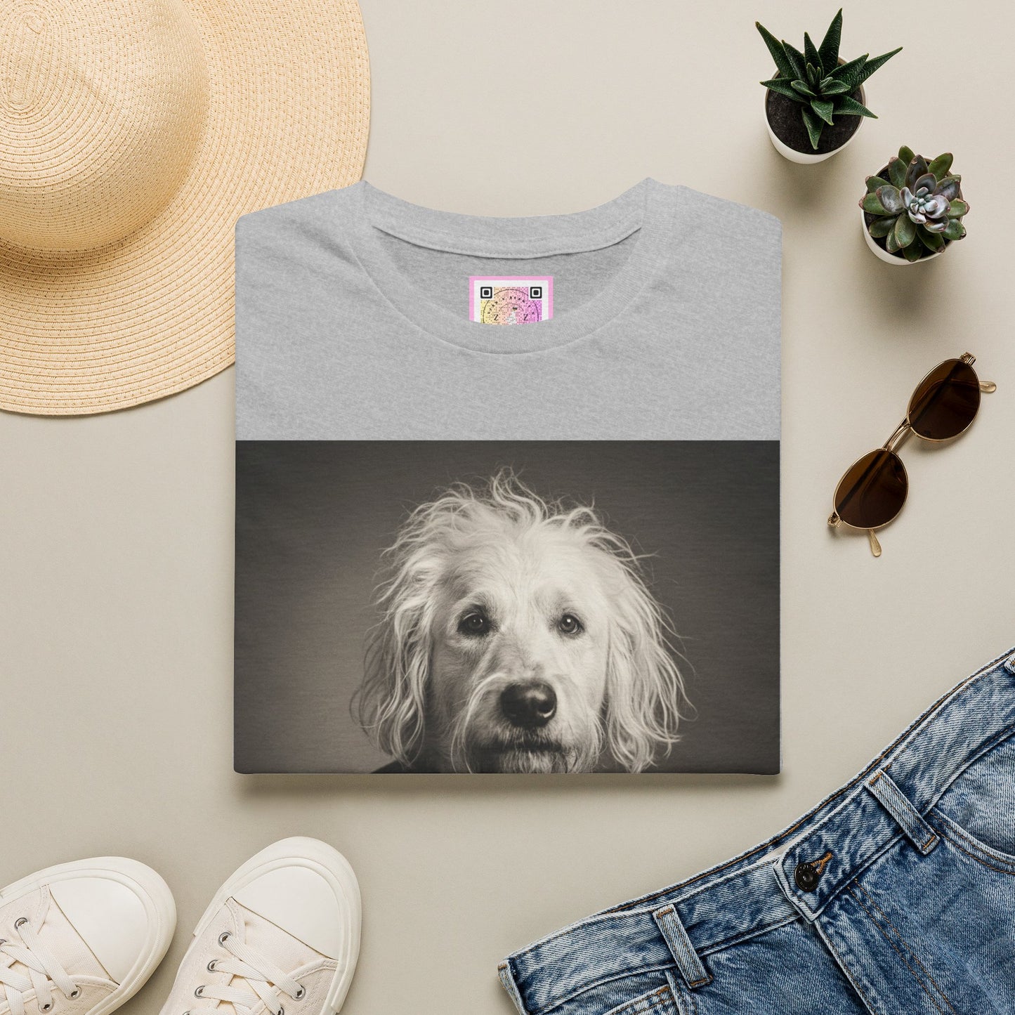 Canine Canvas Collection: Einstein/Sasse Homage Tee Shirt