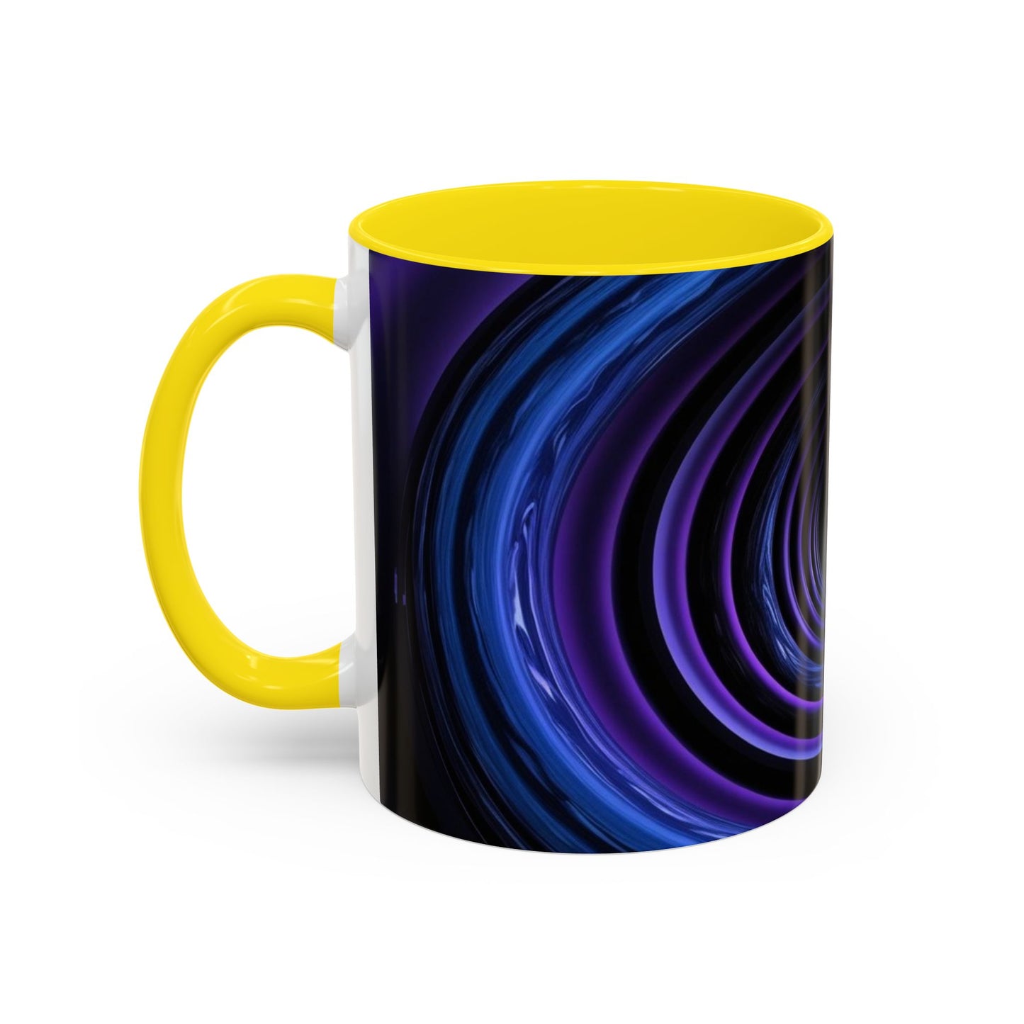 Optical Illusion Accent Mug – Ceramic Coffee Cup
