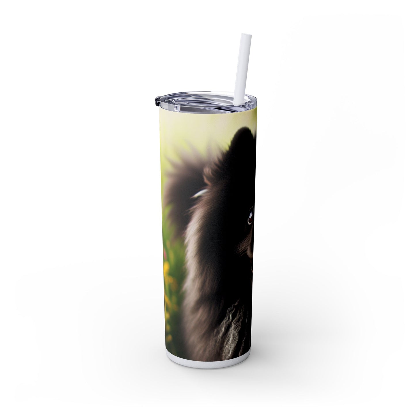 Swedish Lapphund Skinny Tumbler with Straw, 20oz