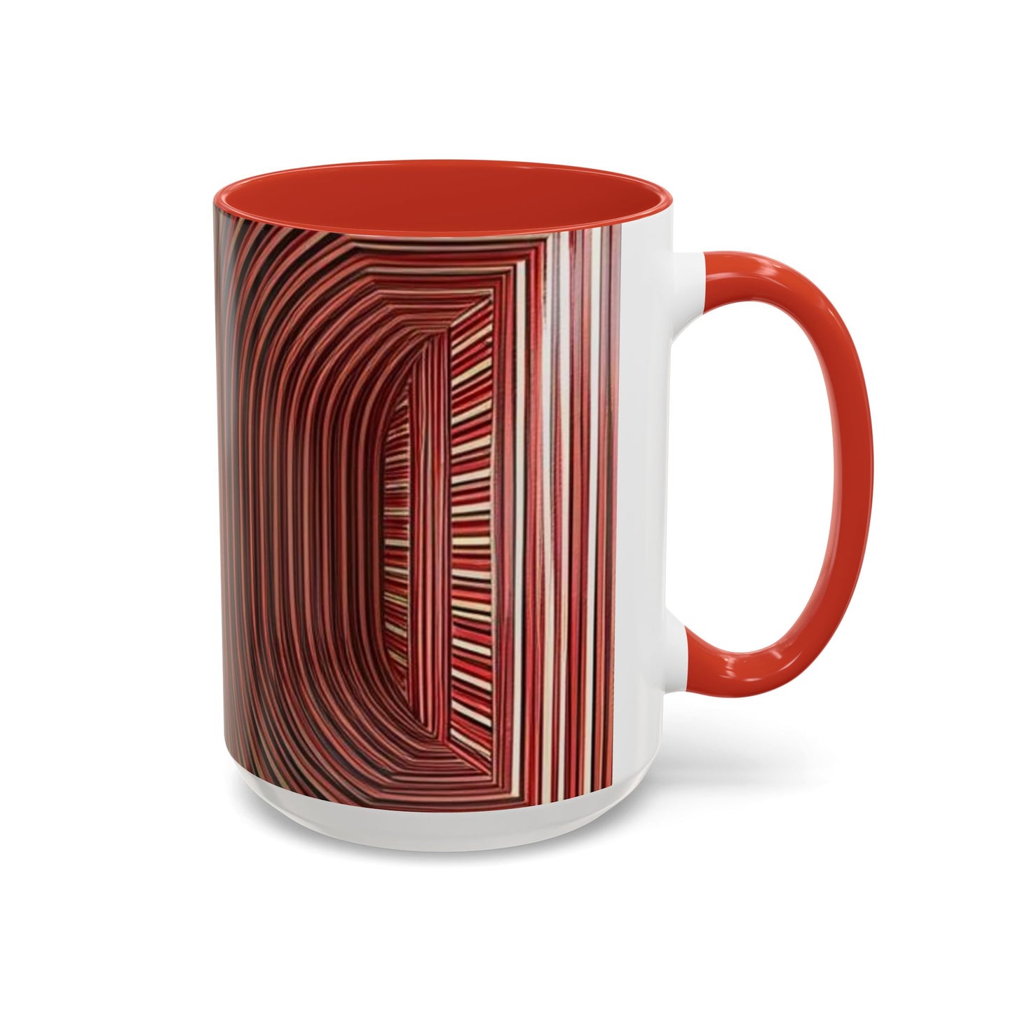 Optical Illusion Accent Mug – Ceramic Coffee Cup