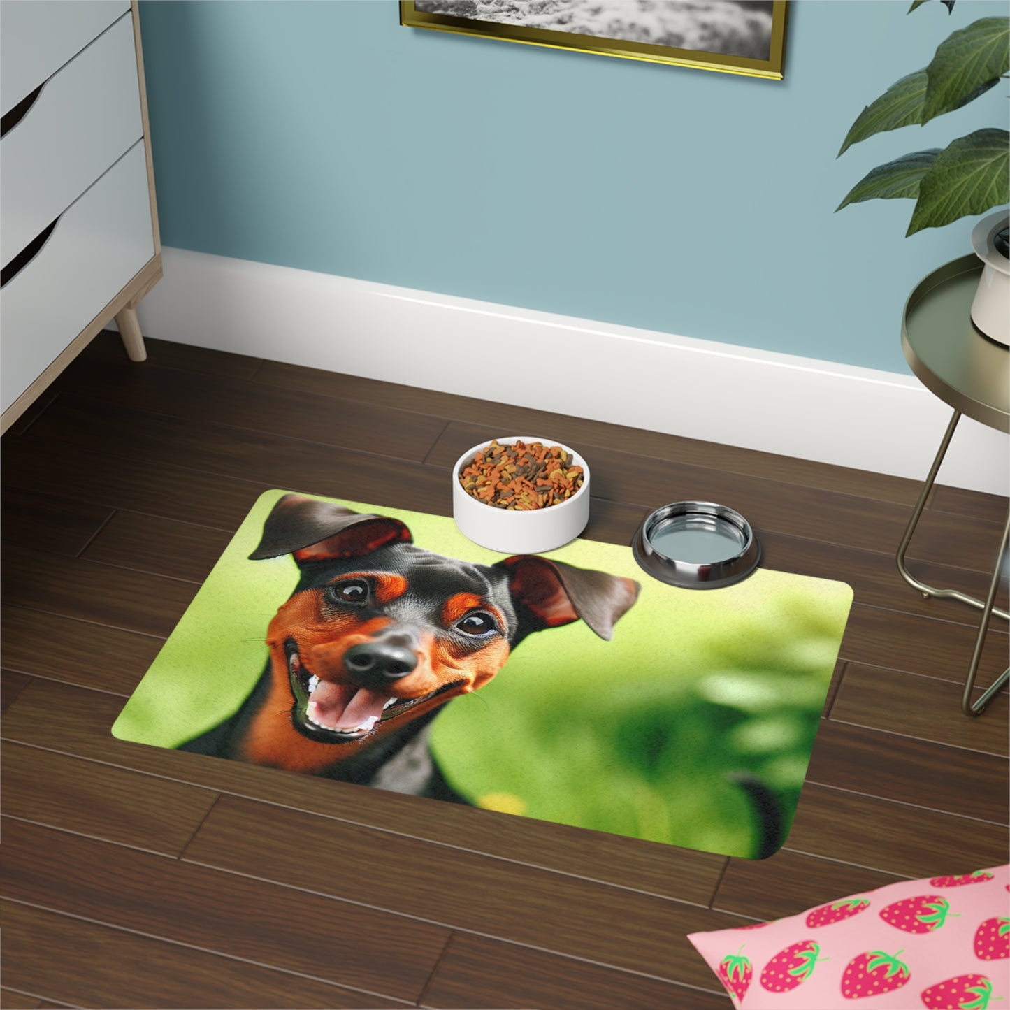 Pet Food Mat (12x18) - German Pinscher