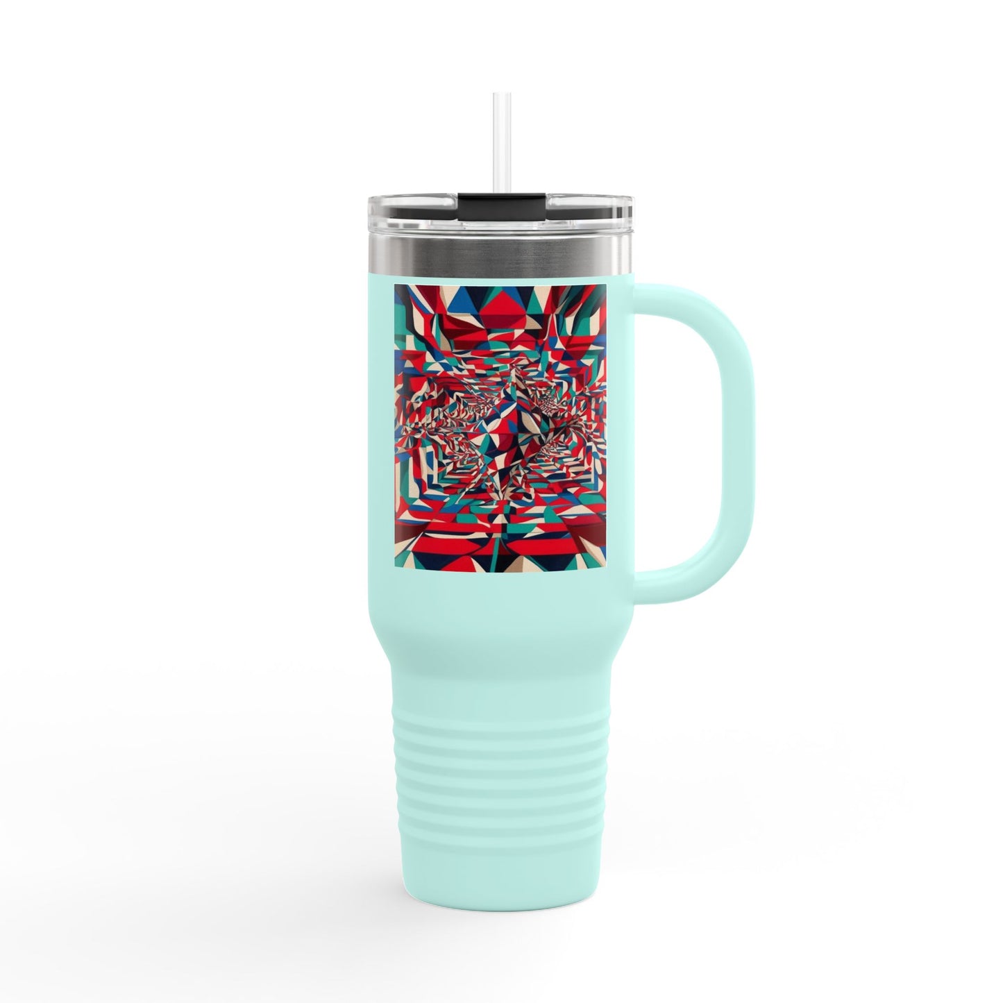 Optical Illusion Insulated Travel Mug, 40oz