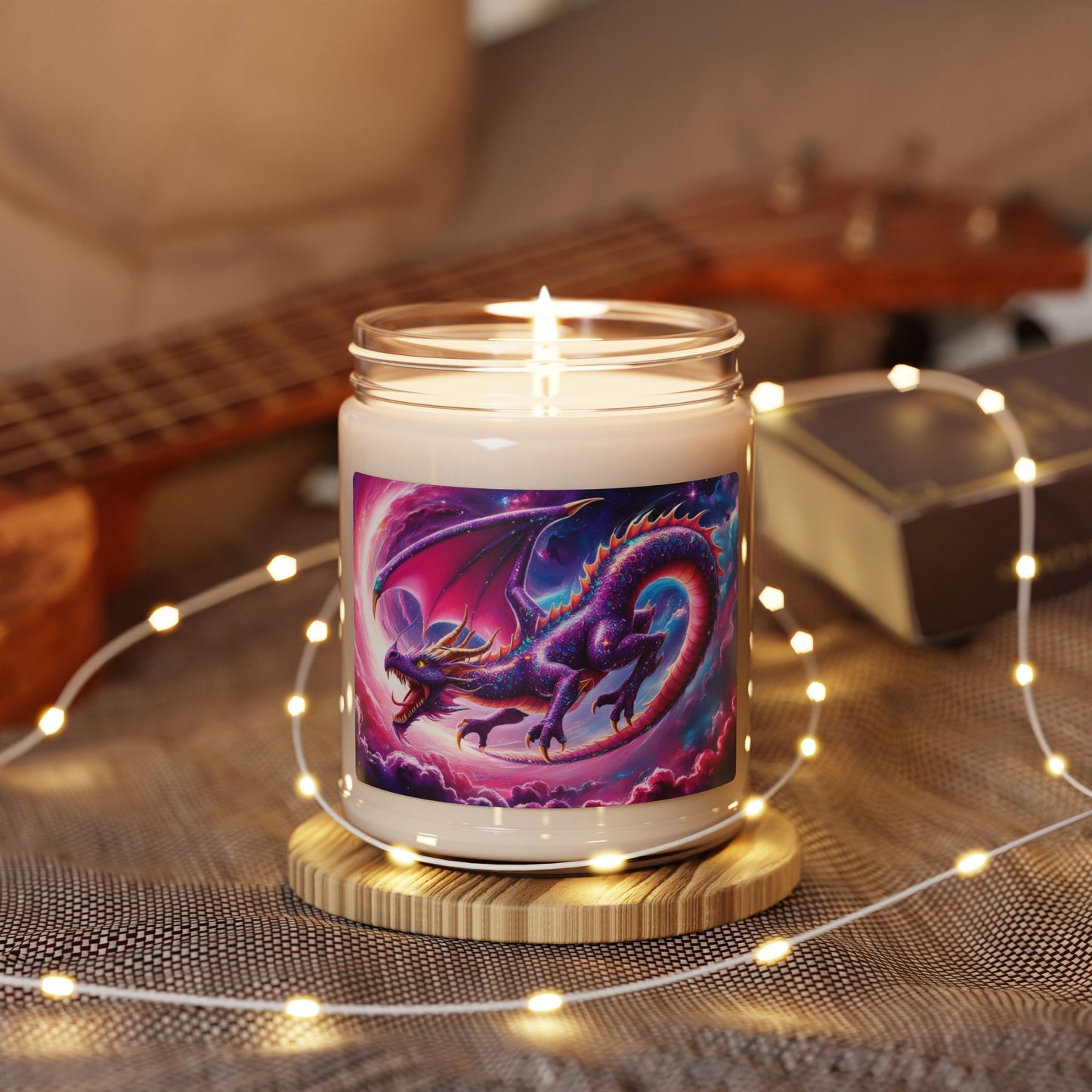 Glittery Dragon- Scented Soy Candle, 9oz