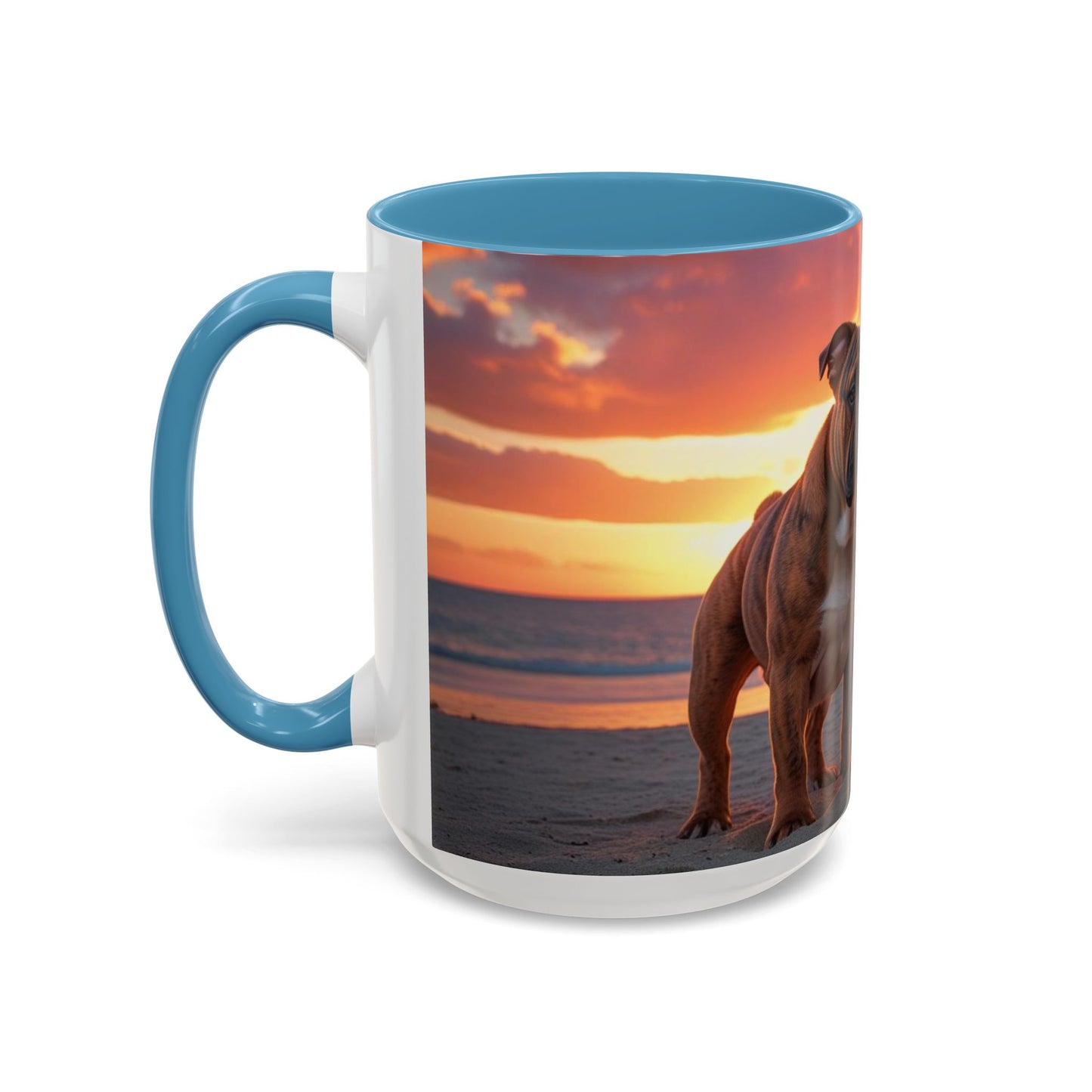 Bulldog Love Accent Coffee Mug - Perfect Gift for Dog Lovers