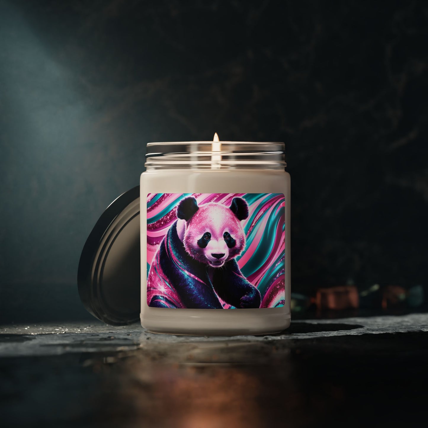 Psychedelic Panda- Scented Soy Candle, 9oz