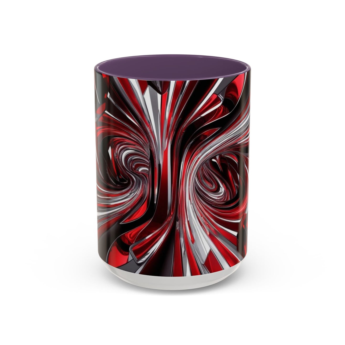 Optical Illusion Accent Mug – Ceramic Coffee Cup