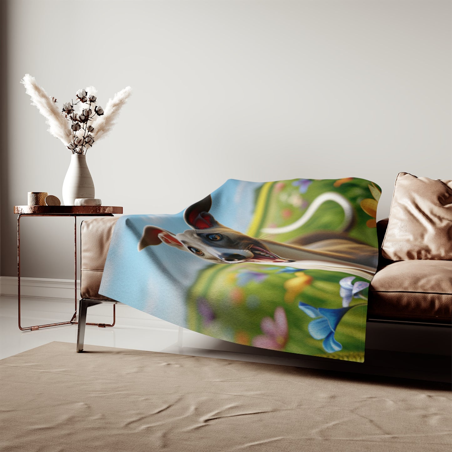 Whippet Sweatshirt Blanket