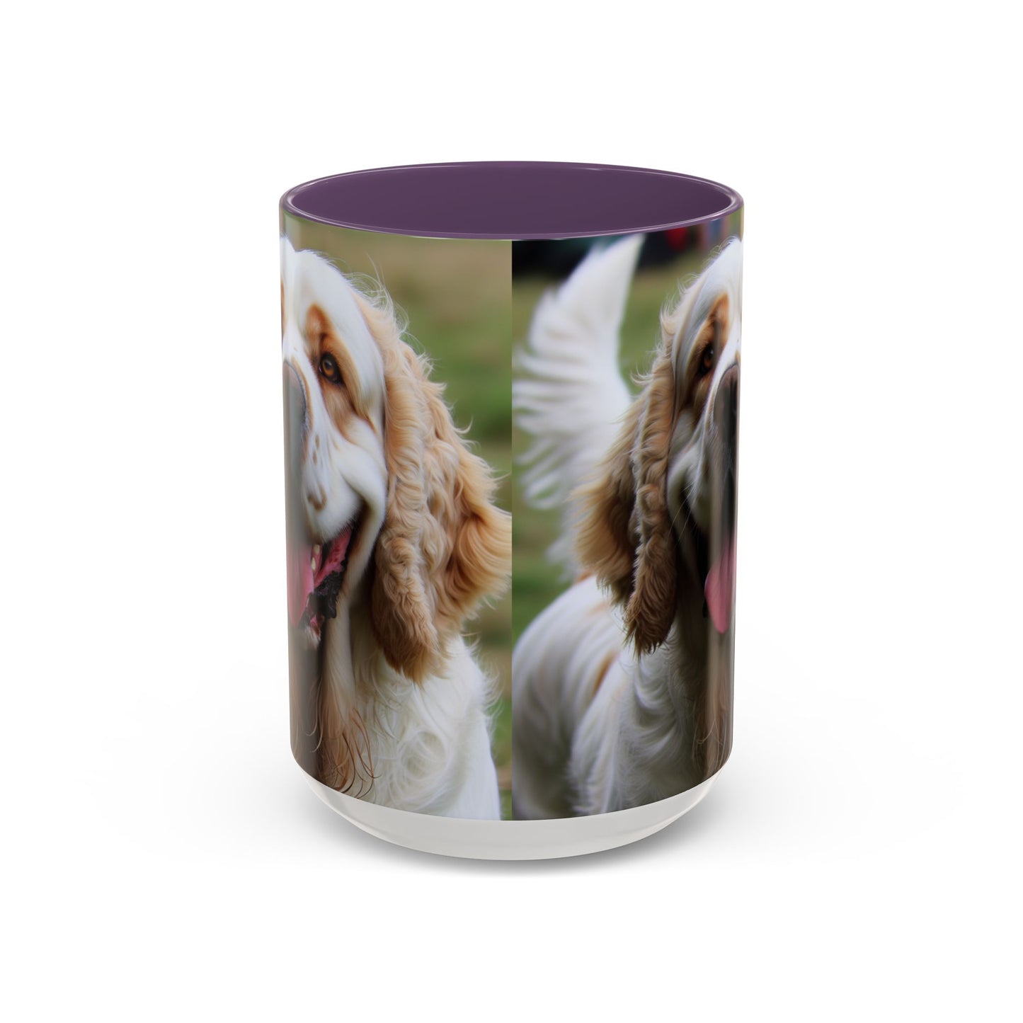 Clumber Spaniel Accent Coffee Mug - Perfect Gift for Dog Lovers