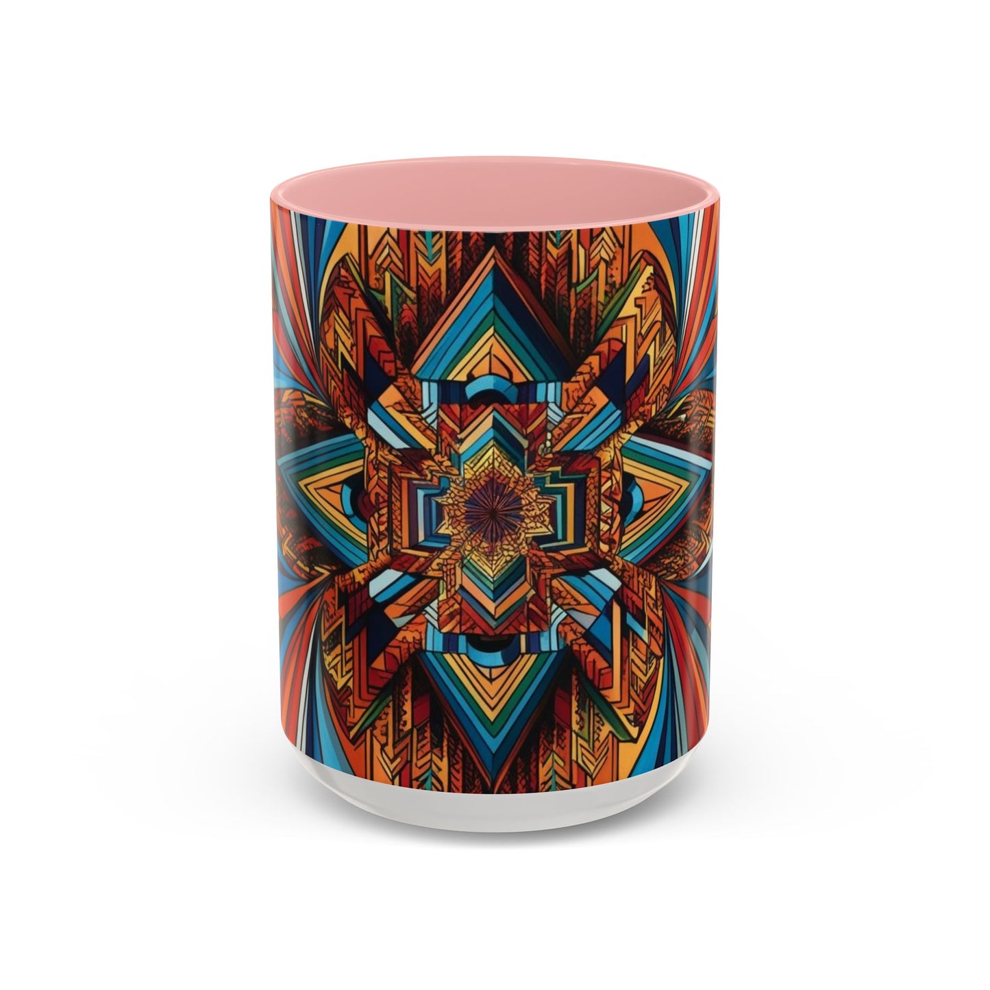 Optical Illusion Accent Mug – Ceramic Coffee Cup