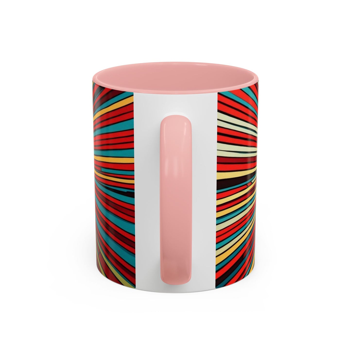 Optical Illusion Accent Mug – Ceramic Coffee Cup