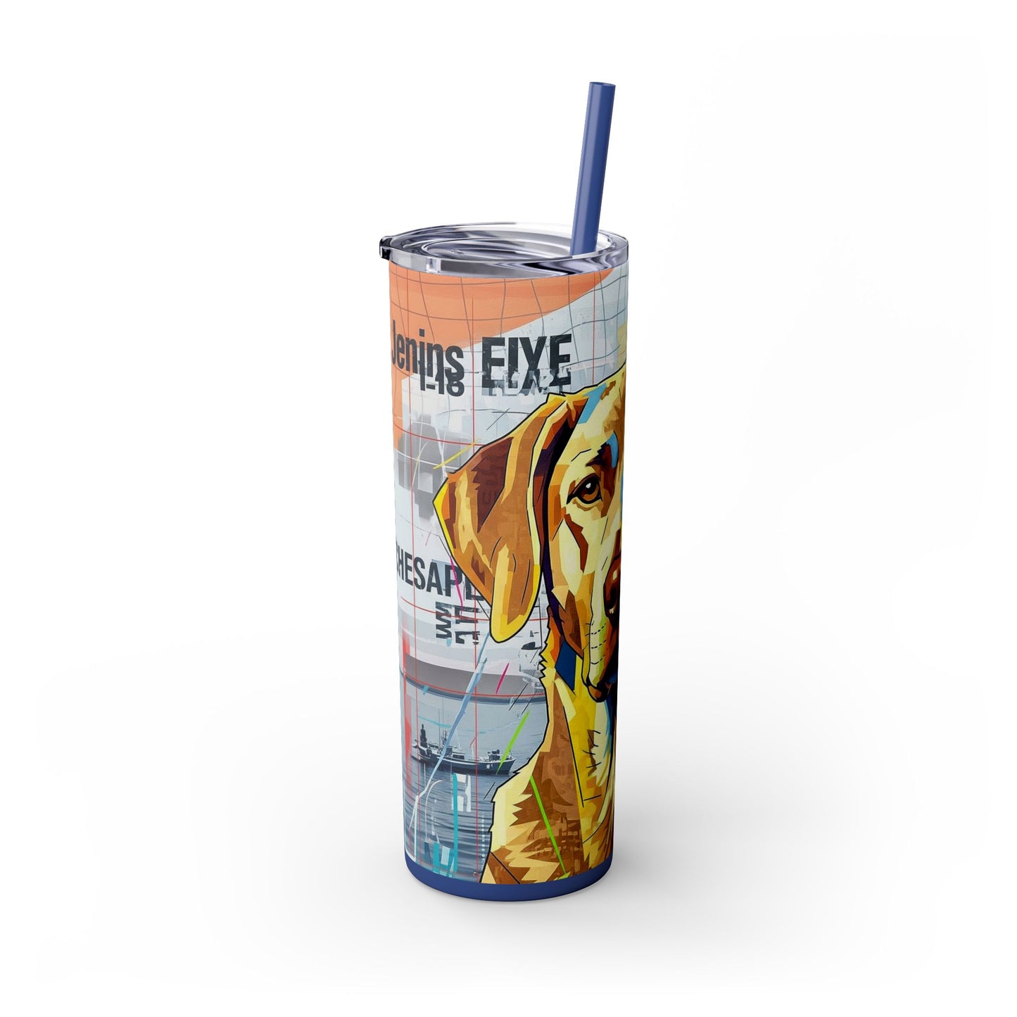 Skinny Tumbler with Straw – 20 oz Stainless Steel Cup