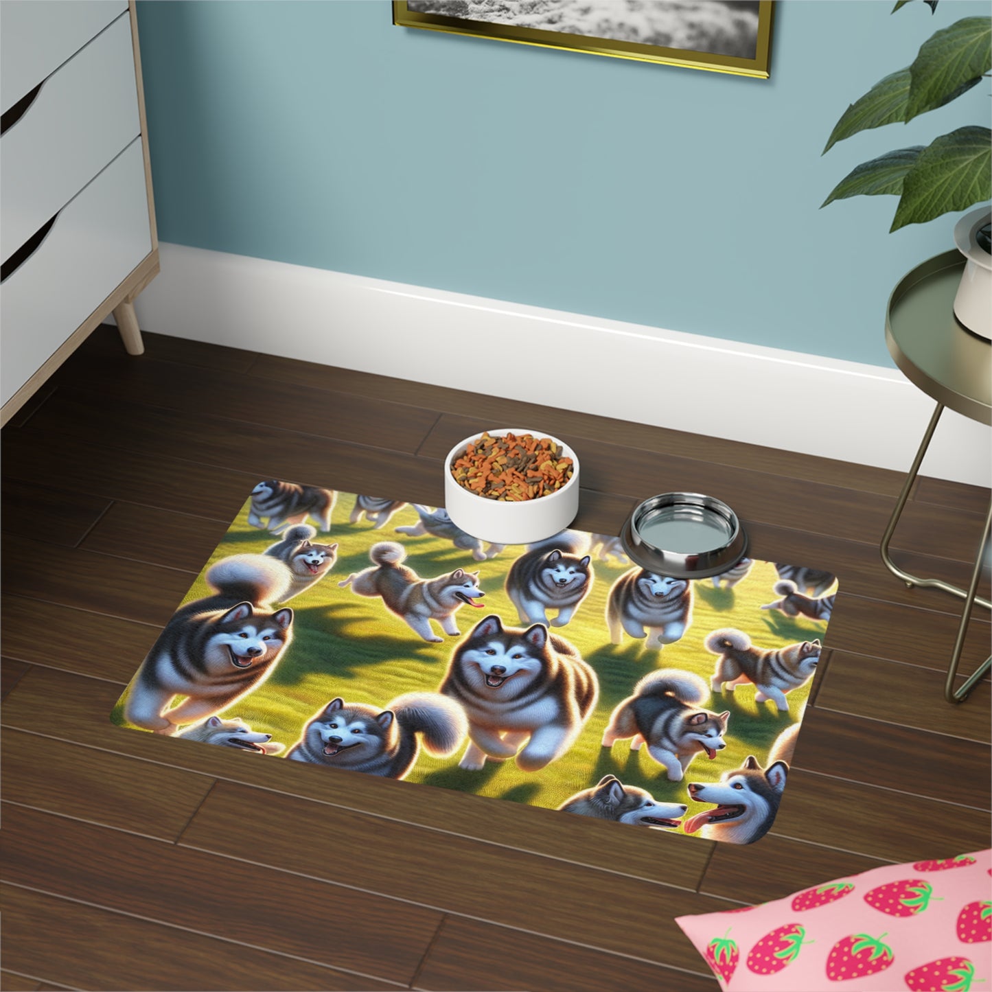 Pet Food Mat (12x18) - Alaskan Malamute