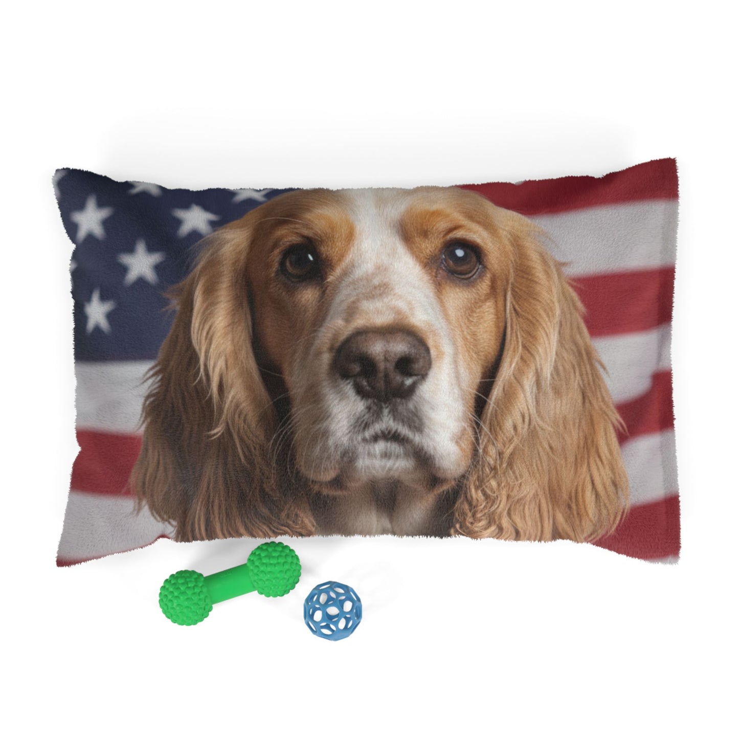 American Cocker Spaniel Patriotic Pet Bed