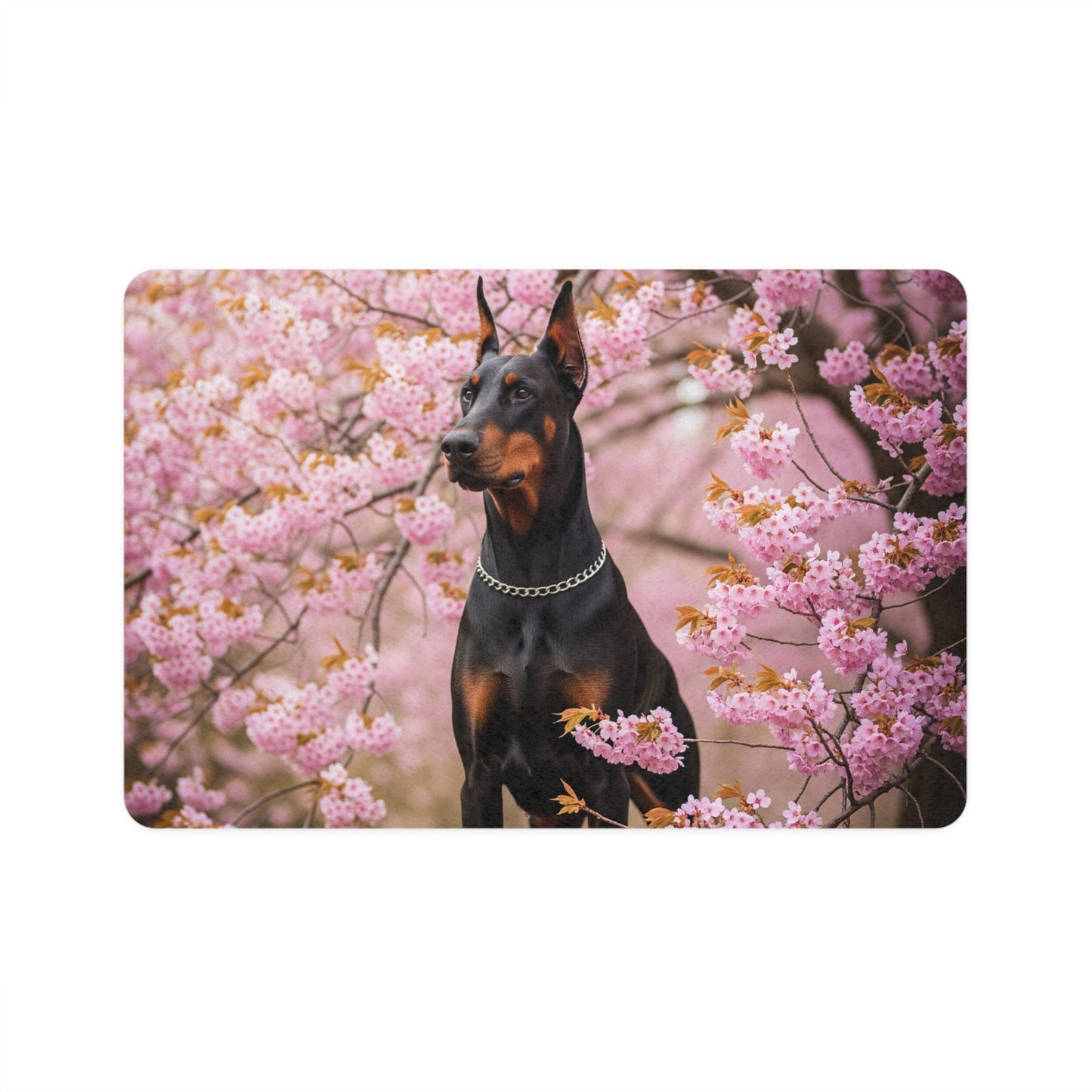 Pet Food Mat (12x18) - Doberman