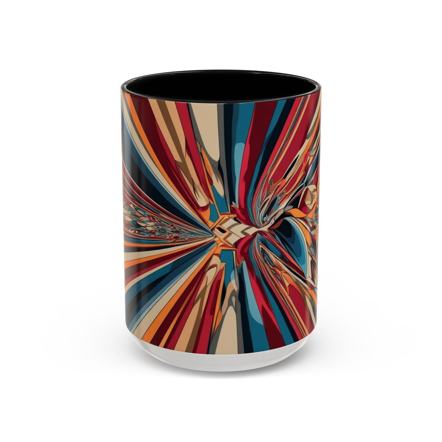 Optical Illusion Accent Mug – Ceramic Coffee Cup