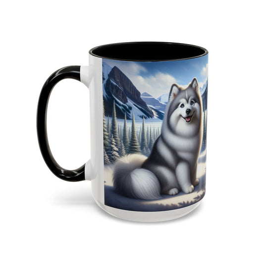 Canadian Eskimo Dog Accent Coffee Mug - Perfect Gift for Dog Lovers